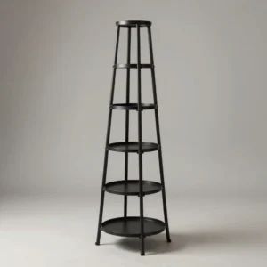 Multi-Tier Wrought Iron Pot Tower